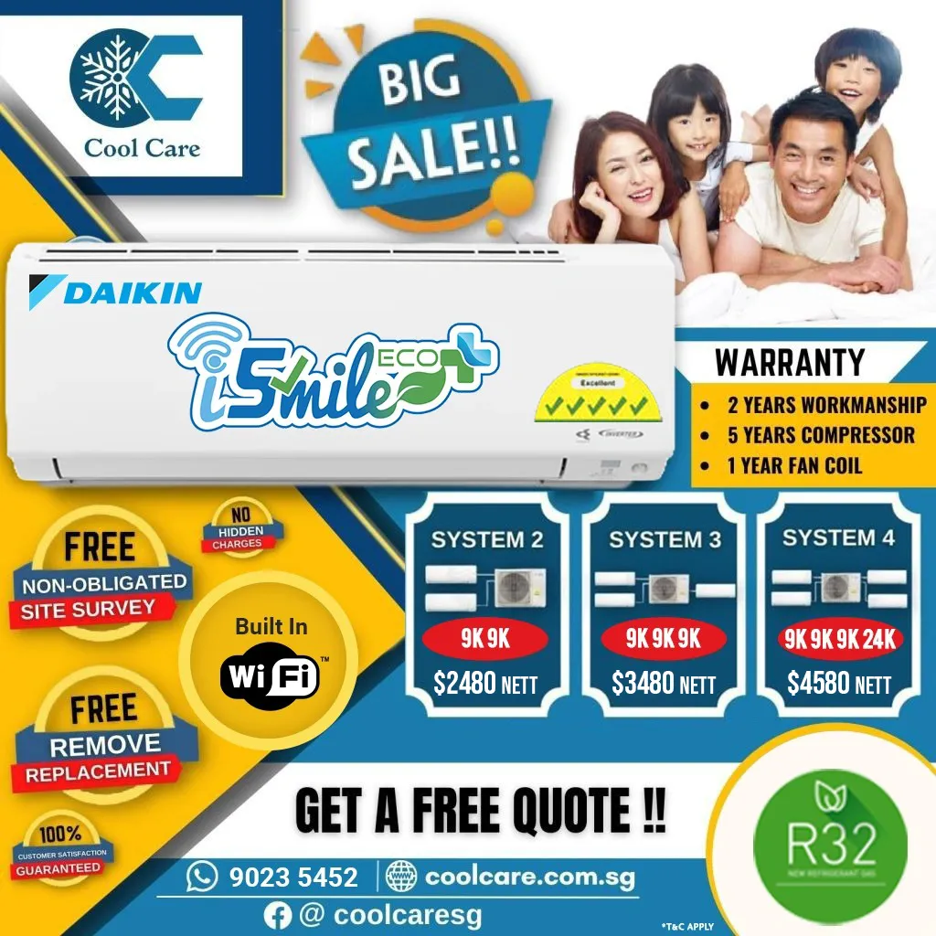 Daikin aircon r32