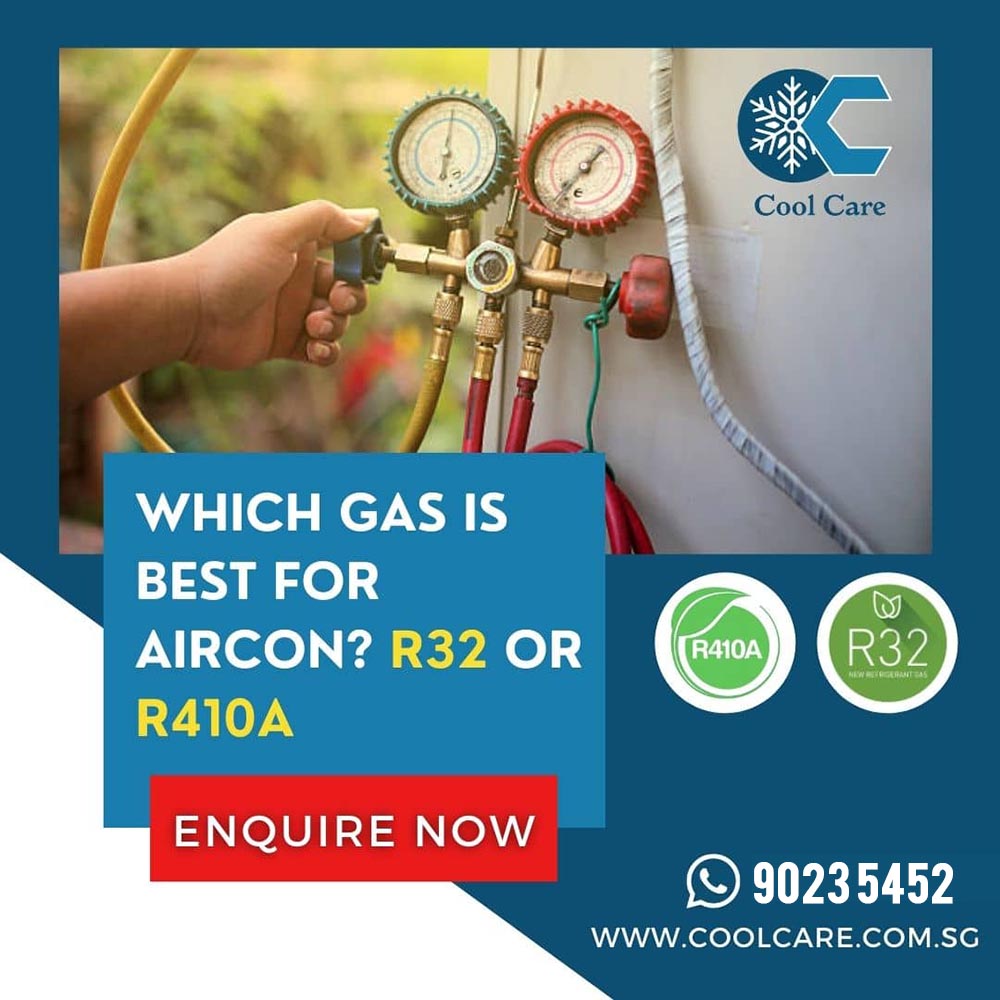 Which gas is best for aircon R32 or R410A