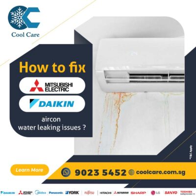How to fix Mitsubishi & Daikin aircon water leaking issues?