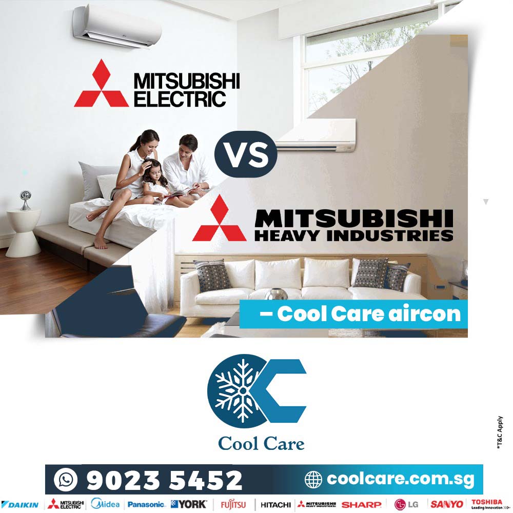 Read more about the article Mitsubishi Electric Vs Mitsubishi Heavy Industries – Cool Care aircon