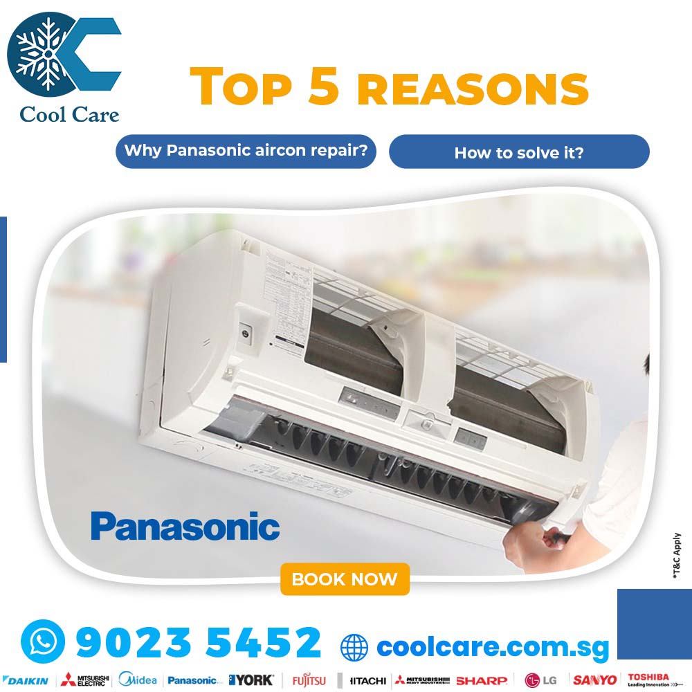 You are currently viewing Top 5 reasons why Panasonic aircon repair? How to solve it?