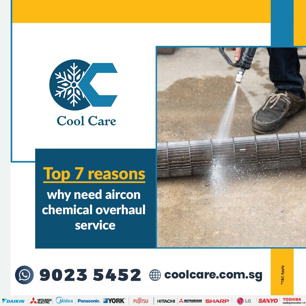 Read more about the article Top 7 reasons why need aircon chemical overhaul service